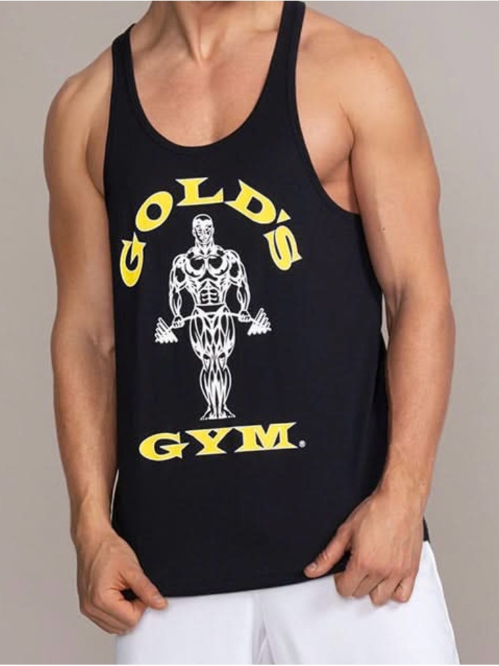 Gold's Gym Black Logo Tank Top for Men